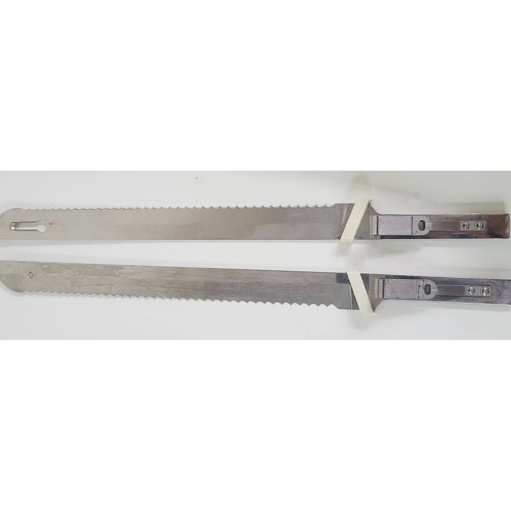 Vintage General Electric Electric Slicing Knife Set W/ Fork Box & Hanging Caddy